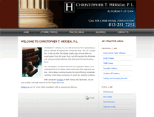Tablet Screenshot of hersemlaw.com